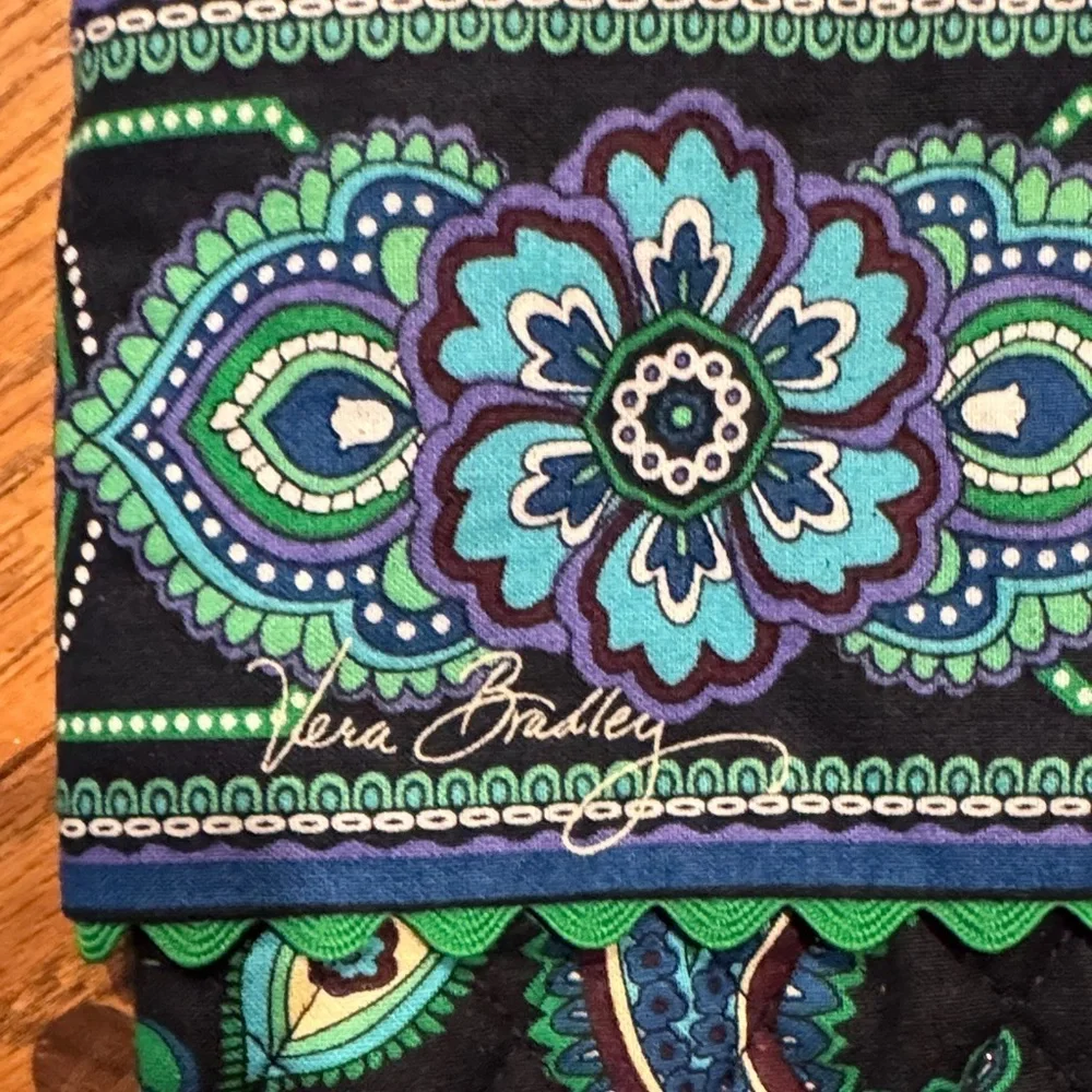 Vera Bradley Blue and Green Floral Stocking